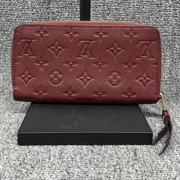Louis Vuitton LV Long Wallet Red Monogram Empreinte 375-081825 - Picture 2 of 12